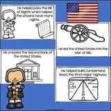 James Madison Mini Book for Early Readers: Presidents' Day