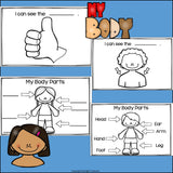My Body Parts Mini Book for Early Readers