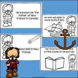 Samuel de Champlain Mini Book for Early Readers: Early Explorers