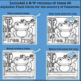 Alphabet Flash Cards for Early Readers - Country of Cameroon