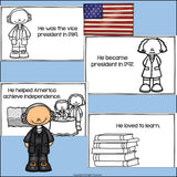 John Adams Mini Book for Early Readers: Presidents' Day