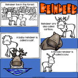 Reindeer Mini Book for Early Readers