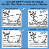 Alphabet Flash Cards for Early Readers - Country of Botswana
