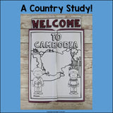 Cambodia Lapbook for Early Learners - A Country Study