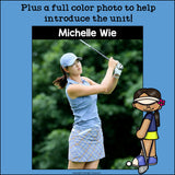 Michelle Wie Mini Book for Early Readers: Women's History Month