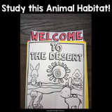 Desert Lapbook for Early Learners - Animal Habitats