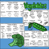 Nutrition Mini Book for Early Readers - Food Pyramid, MyPlate