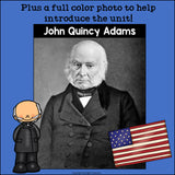 John Quincy Adams Mini Book for Early Readers: Presidents' Day