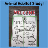 Pond Lapbook for Early Learners - Animal Habitats
