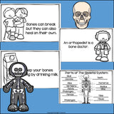 Human Body Systems: Skeletal System Mini Book for Early Readers