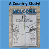 Bolivia Lapbook for Early Learners - A Country Study