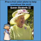 Queen Elizabeth II Mini Book for Early Readers: Women's History Month