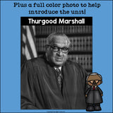 Thurgood Marshall Mini Book for Early Readers: Black History Month