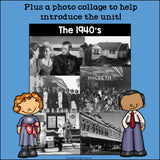 Life in the 1940s Mini Book for Early Readers