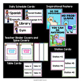 Classroom Decor Pack - Llama Theme