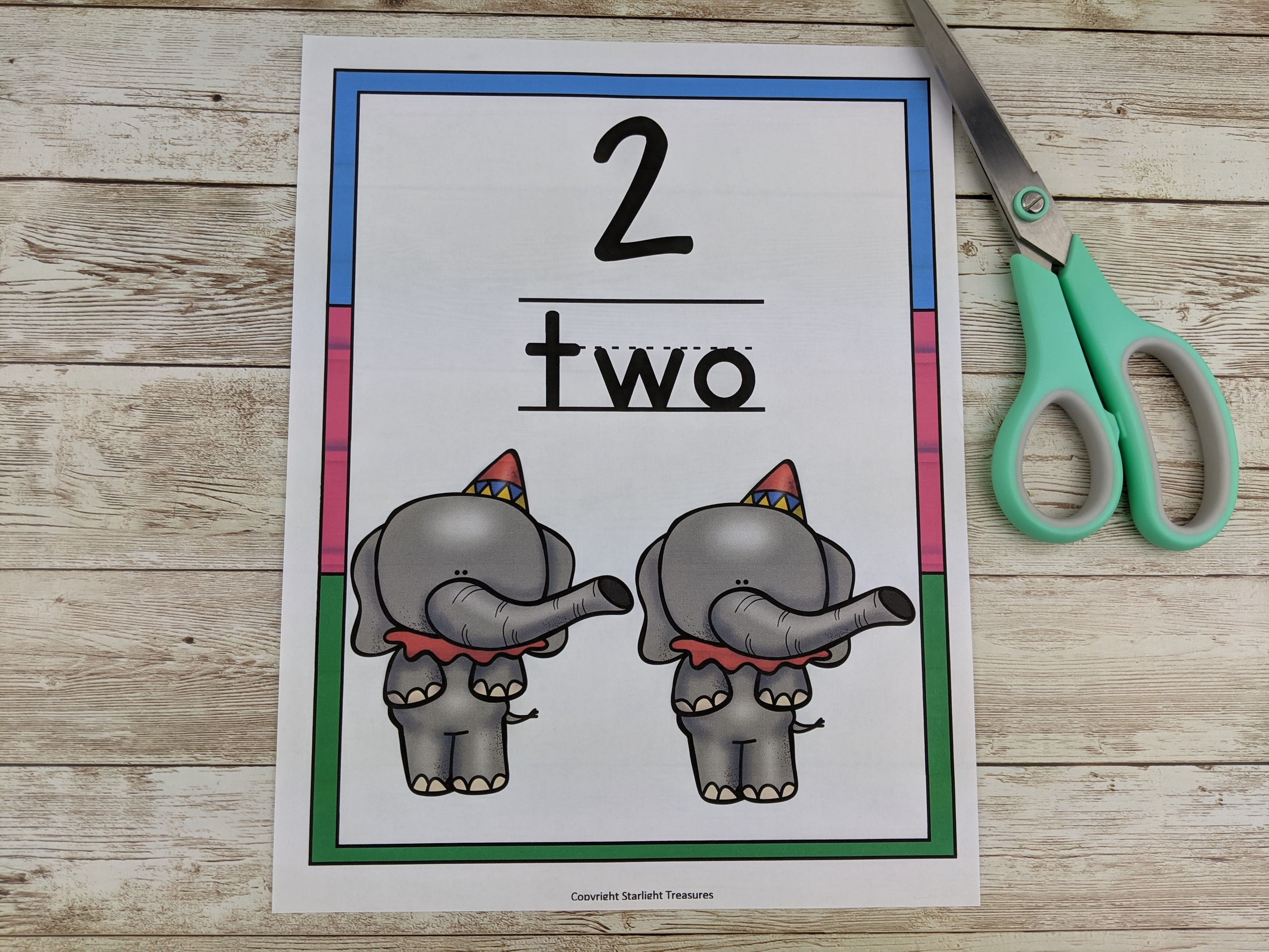 Circus Number Wall FREEBIE