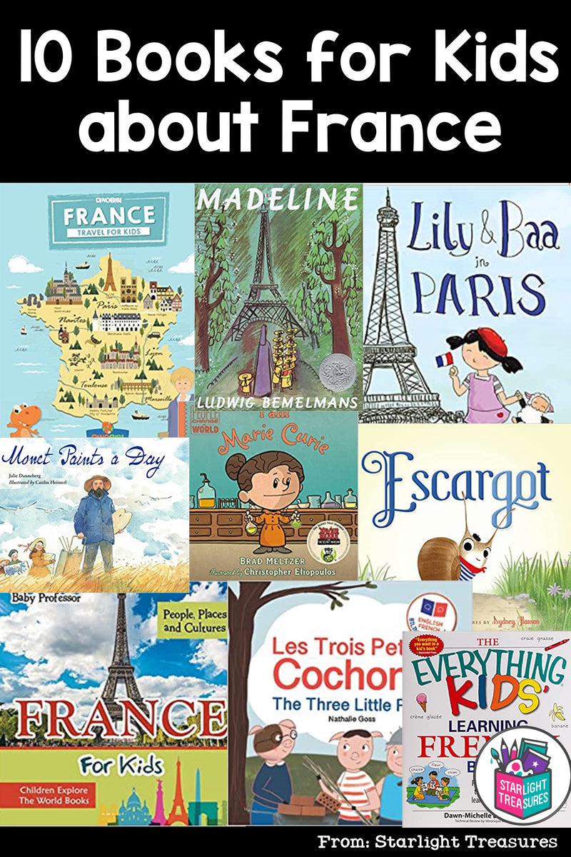 10 Books For Children About France – Starlight Treasures LLC