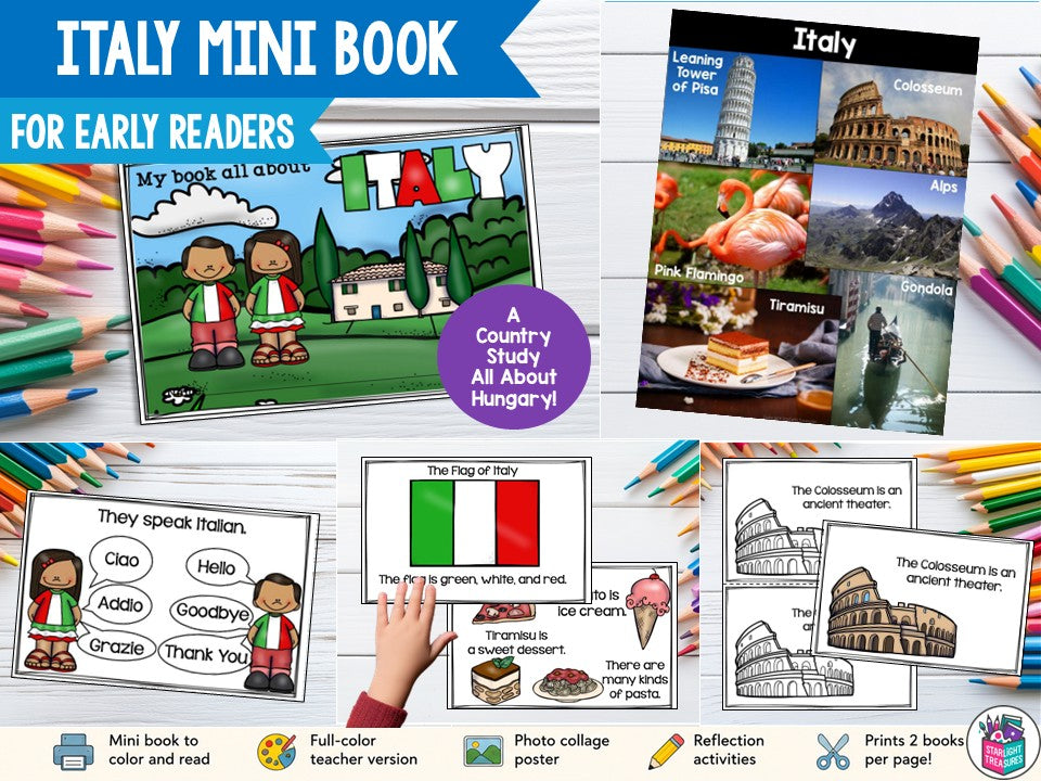 Explore Italy with Young Learners: A Fun Country Study for Early Readers