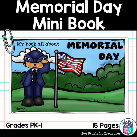 Memorial Day Mini Book for Early Readers