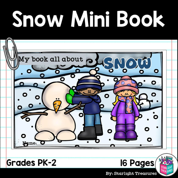 Snow Mini Book for Early Readers