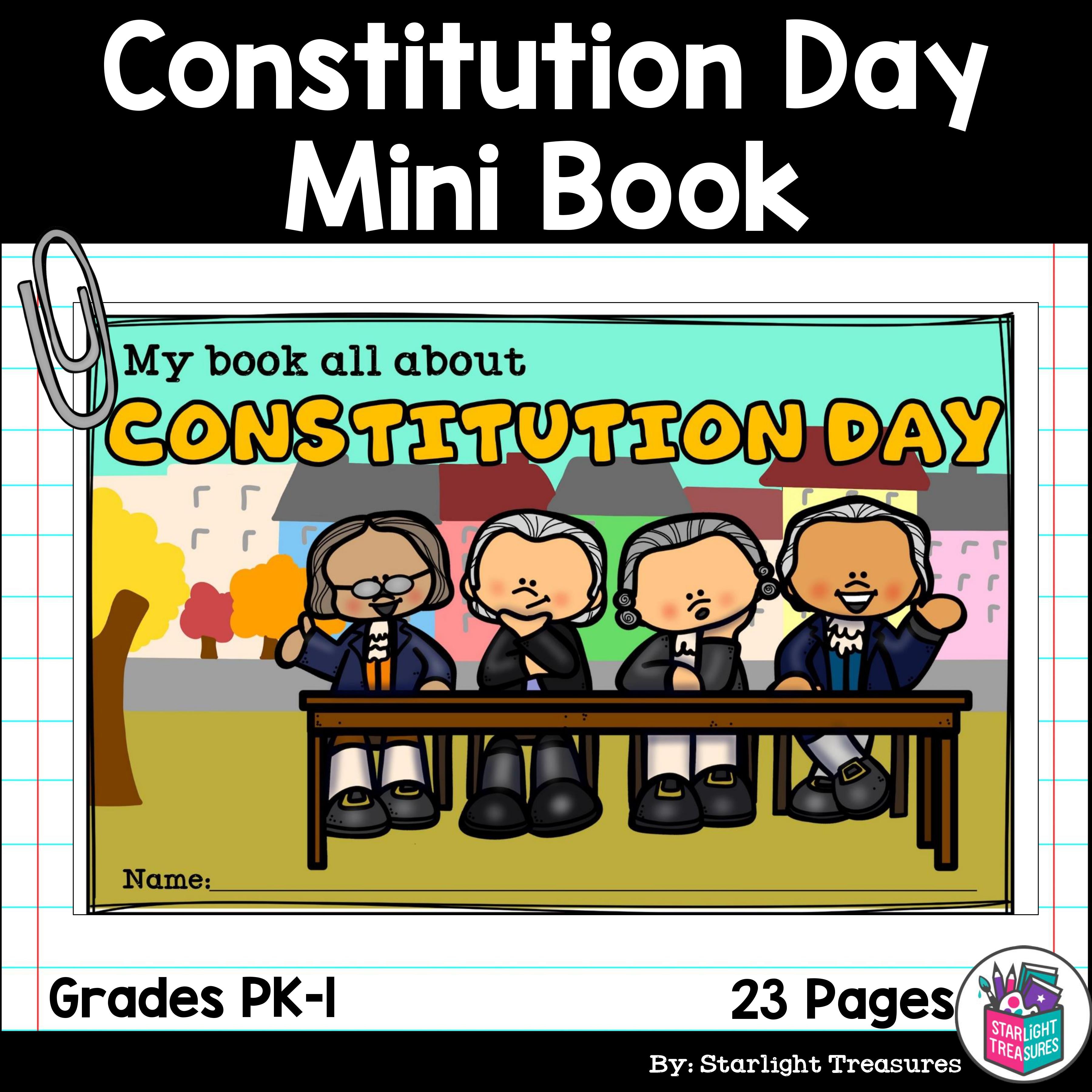 Constitution Day Mini Book for Early Readers