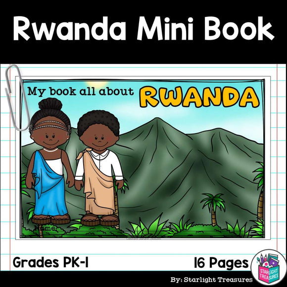 Rwanda Mini Book for Early Readers - A Country Study