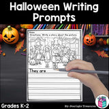 Halloween Writing Prompts, Halloween Picture Writing with Sentence Starters