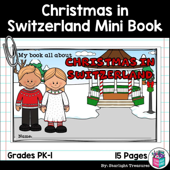 Christmas in Switzerland Mini Book for Early Readers - Christmas Activities