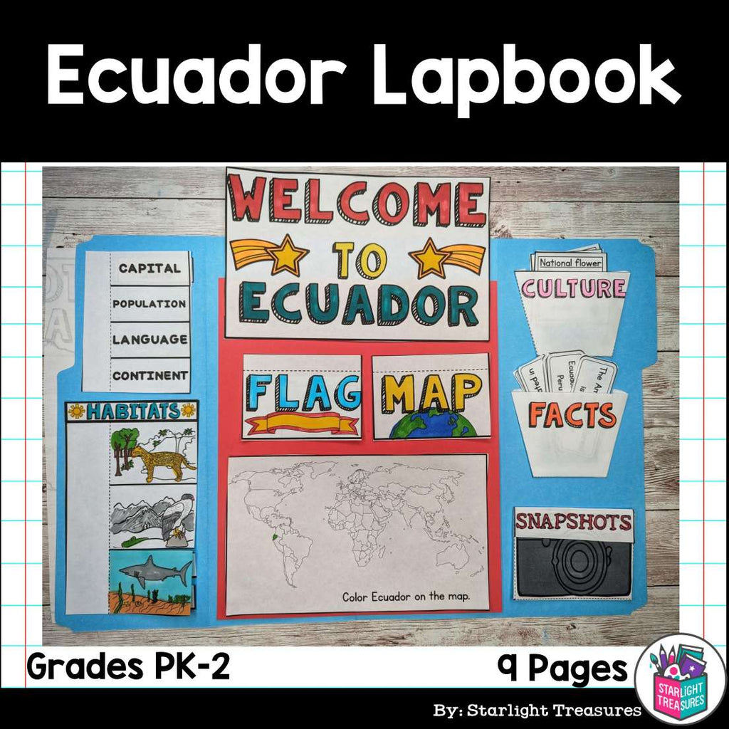 Ecuador Lapbook for Early Learners - A Country Study
