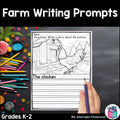 Farm Writing Prompts, Farm Animal Picture Writing Prompts with Sentence Starters