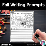 Fall Writing Prompts, Fall Picture Writing Prompts with Sentence Starters