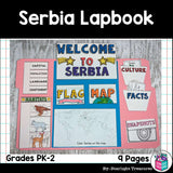 Serbia Lapbook for Early Learners - A Country Study