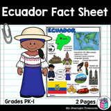 Ecuador Fact Sheet for Early Readers - A Country Study