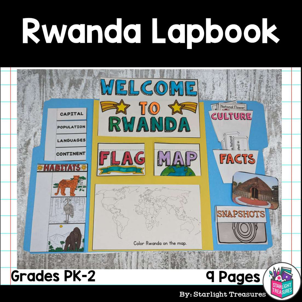 Rwanda Lapbook for Early Learners - A Country Study