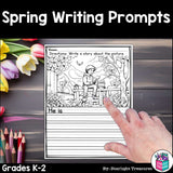 Spring Writing Prompts, Spring Picture Writing Prompts with Sentence Starters