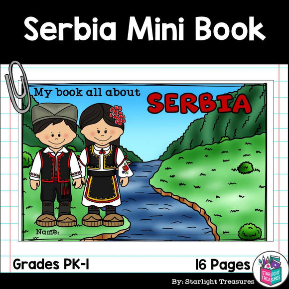 Serbia Mini Book for Early Readers - A Country Study