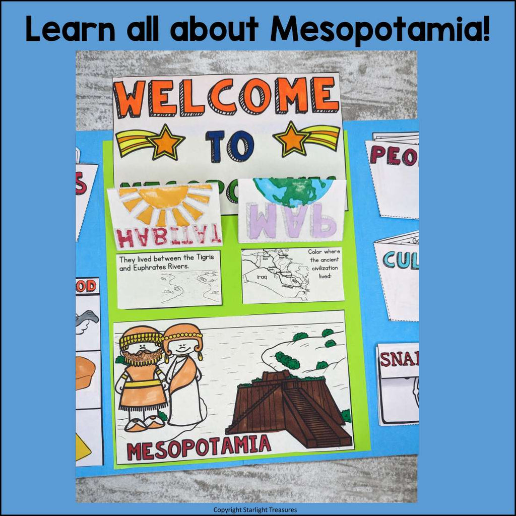 Mesopotamia Lapbook for Early Learners - Ancient Civilizations