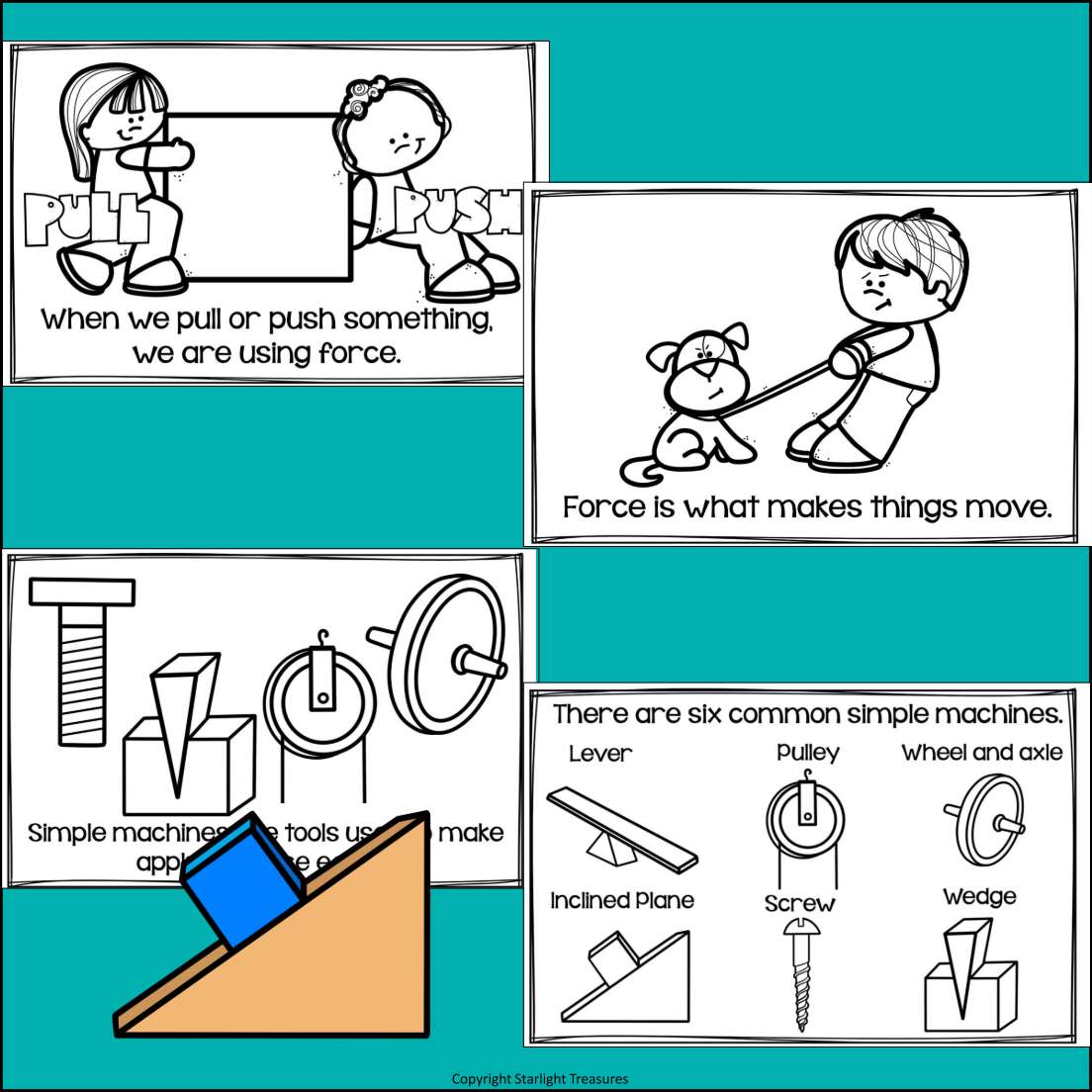 Simple Machines Mini Book for Early Readers: Physical Science, Simple ...