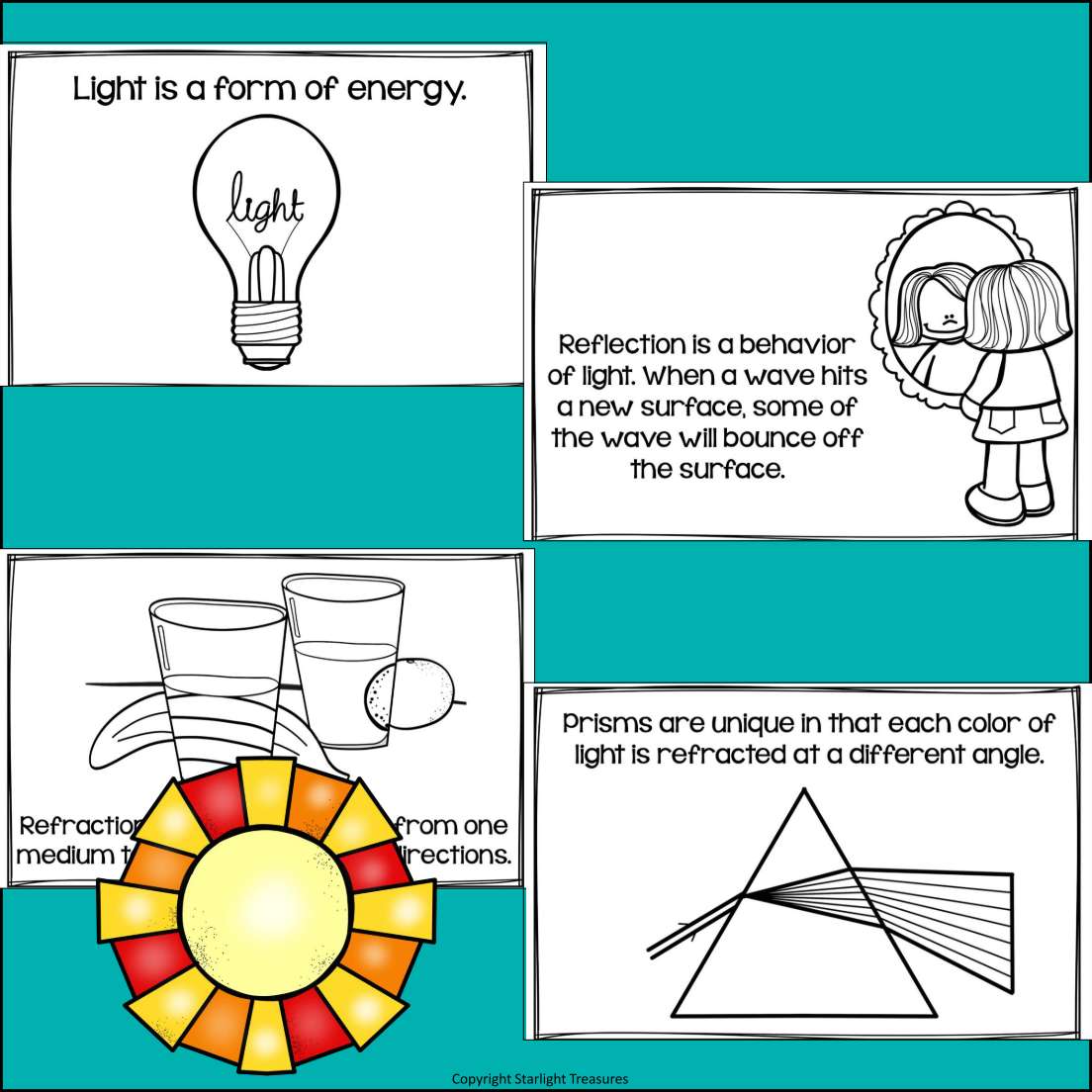 Light and Sound Mini Book for Early Readers: Physical Science, Eye, Ear