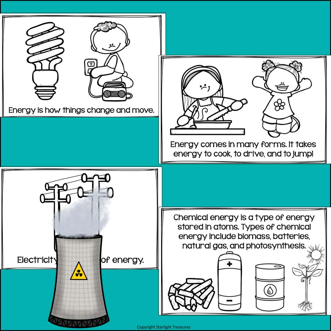 Energy Mini Book for Early Readers: Physical Science, Types of Energy