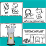 Energy Mini Book for Early Readers: Physical Science, Types of Energy