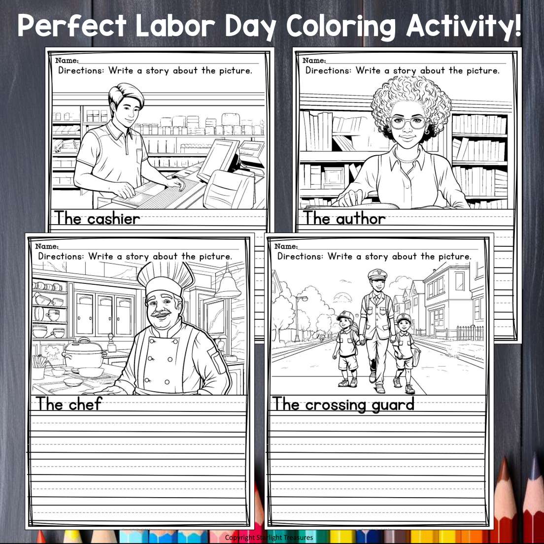 Labor Day Writing Prompts, Labor Day Writing Prompts with Sentence Starters