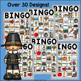 Thanksgiving Bingo Cards for Early Readers - Thanksgiving Bingo FREEBIE