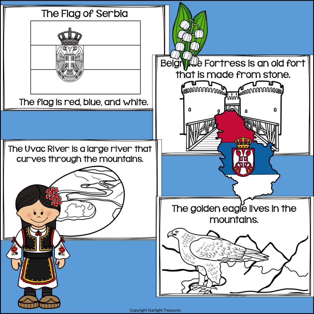 Serbia Mini Book for Early Readers - A Country Study