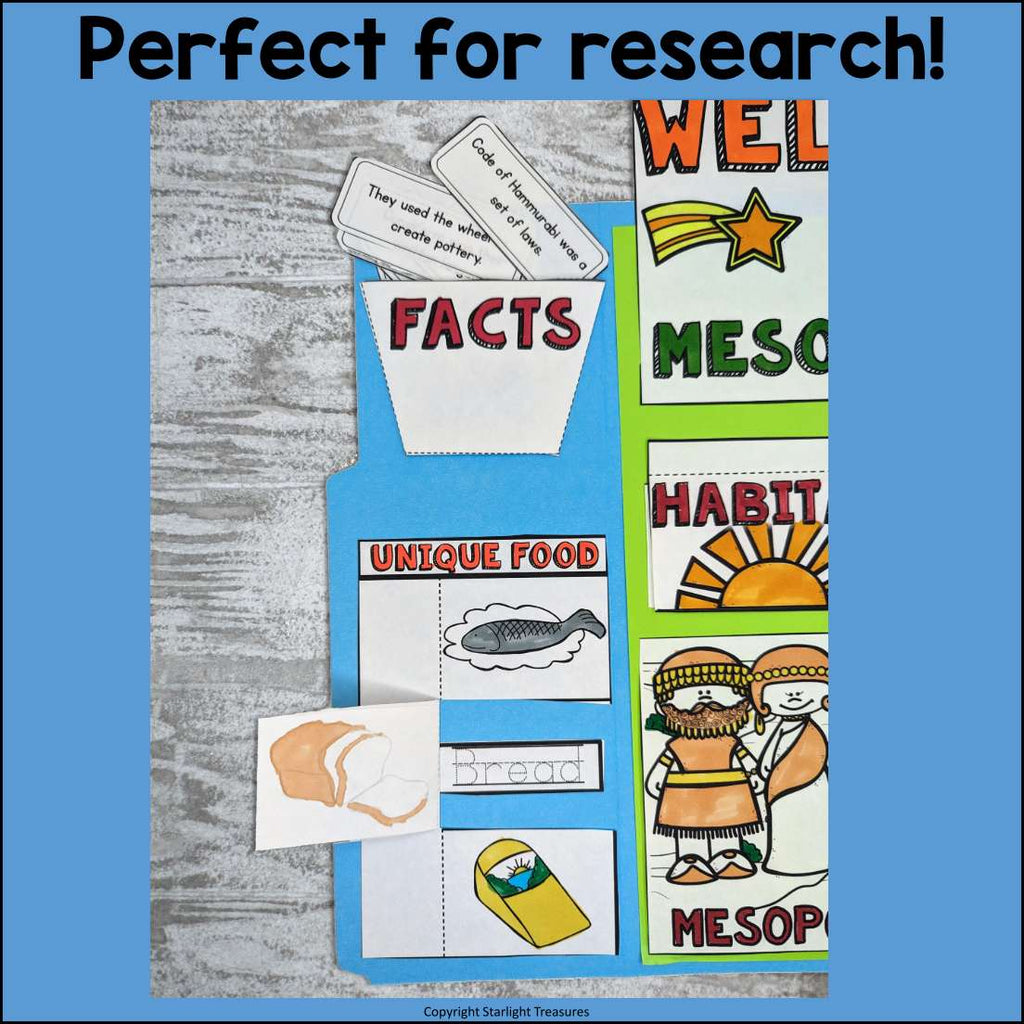 Mesopotamia Lapbook for Early Learners - Ancient Civilizations