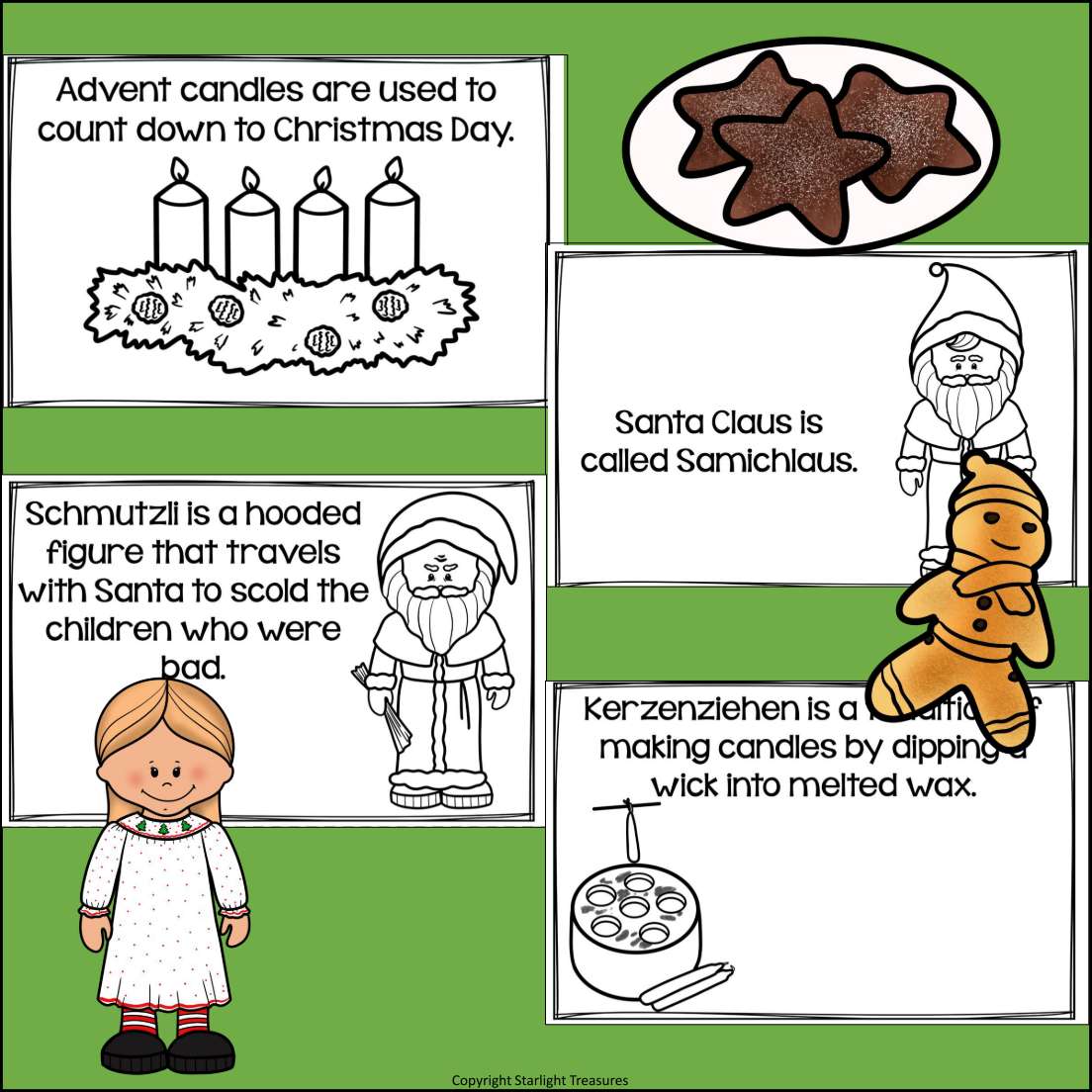 Christmas in Switzerland Mini Book for Early Readers - Christmas Activities