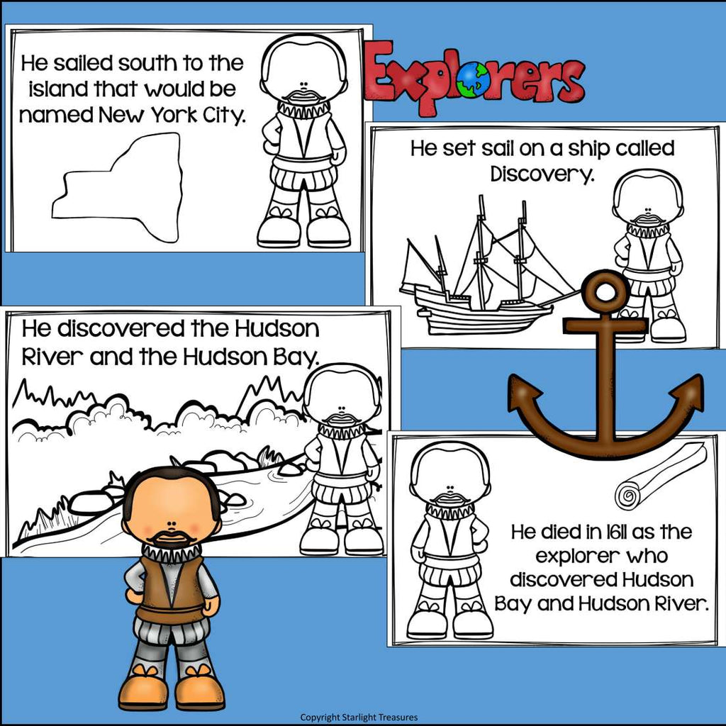 Henry Hudson Mini Book for Early Readers: Early Explorers