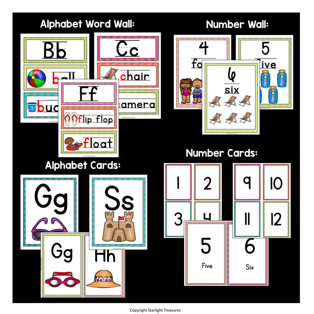 Classroom Decor Pack - Beach and Summer Theme