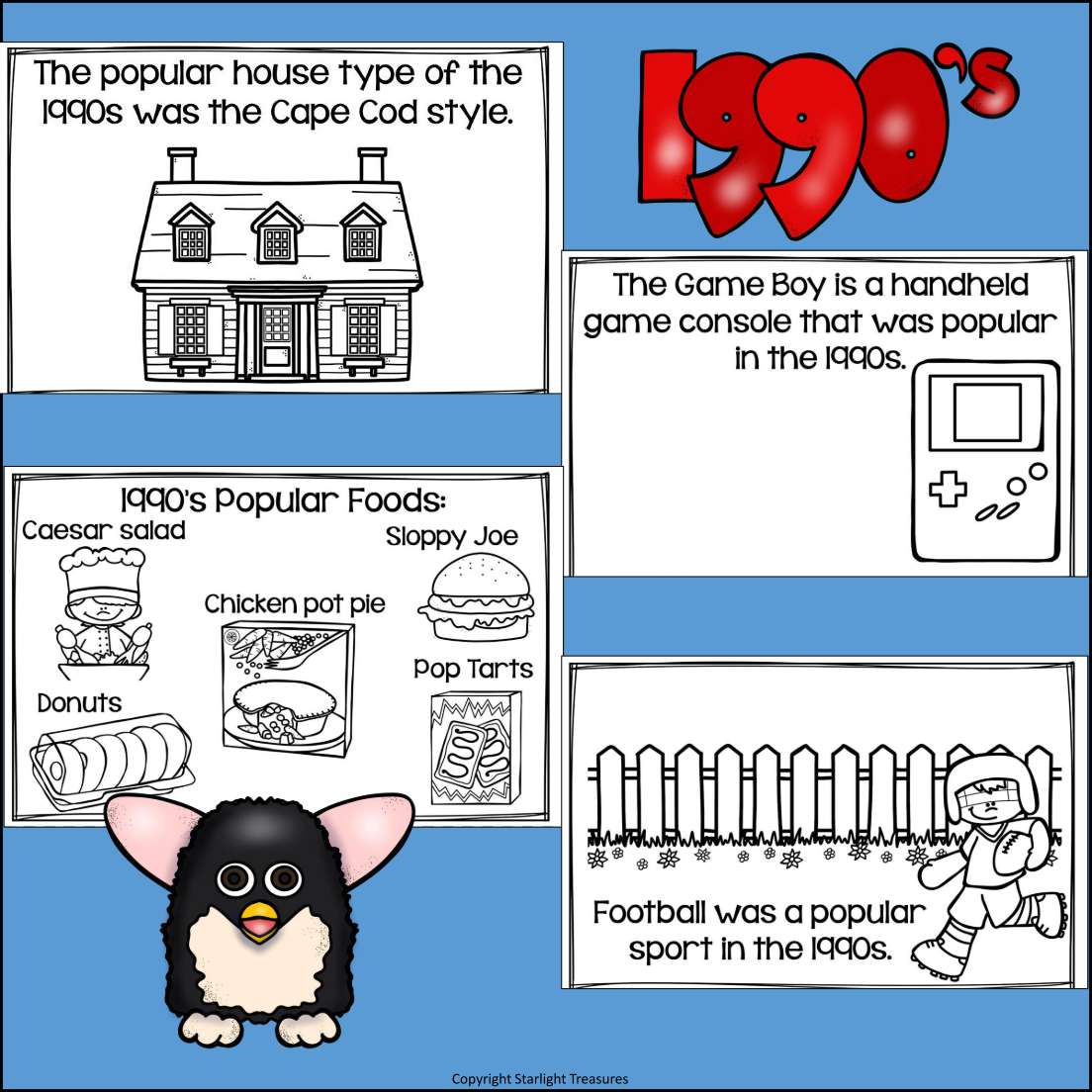 Decades: Life in the 1990s Mini Book for Early Readers