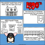 Decades: Life in the 1990s Mini Book for Early Readers